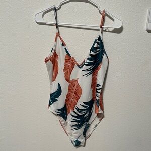 Tropical Print Women’s One Piece Swimsuit
